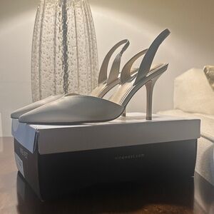 Nine West Classic Cream Slingback Heels